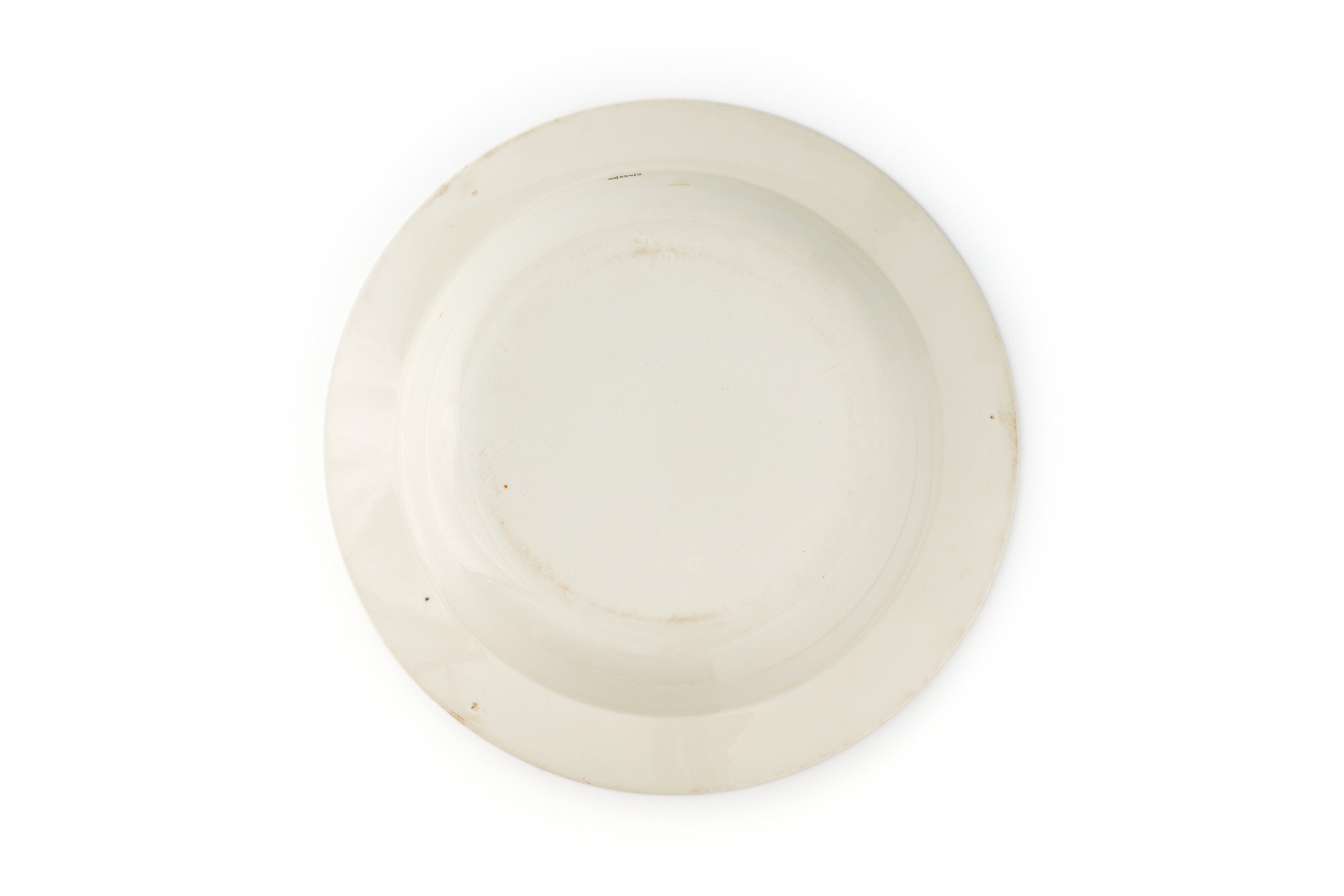 Creamware soup plate
