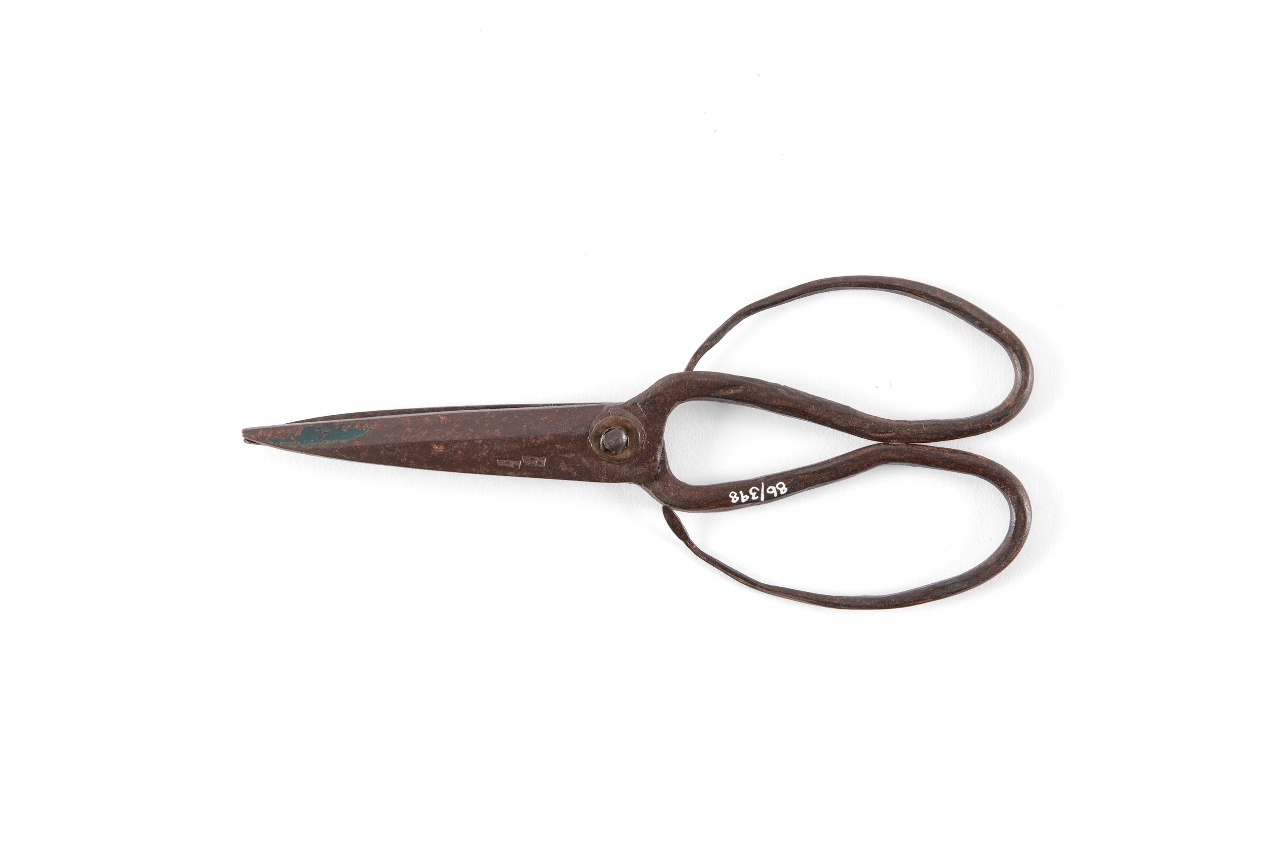 Hand-forged iron scissors