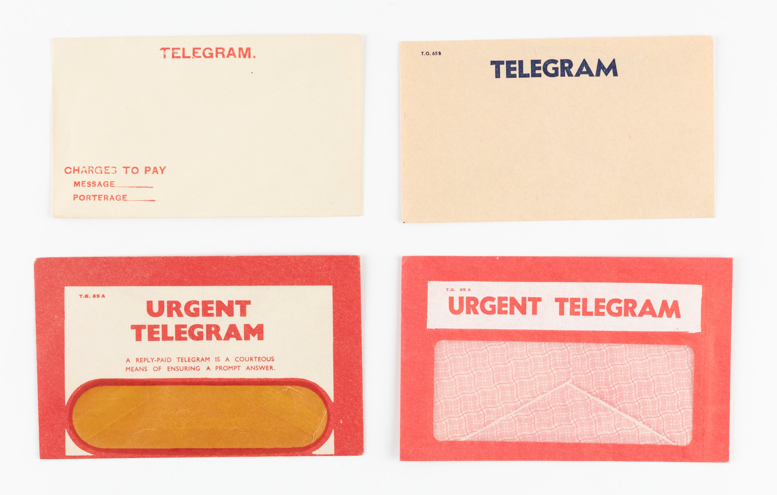 Telegram envelopes by Australian Post Office