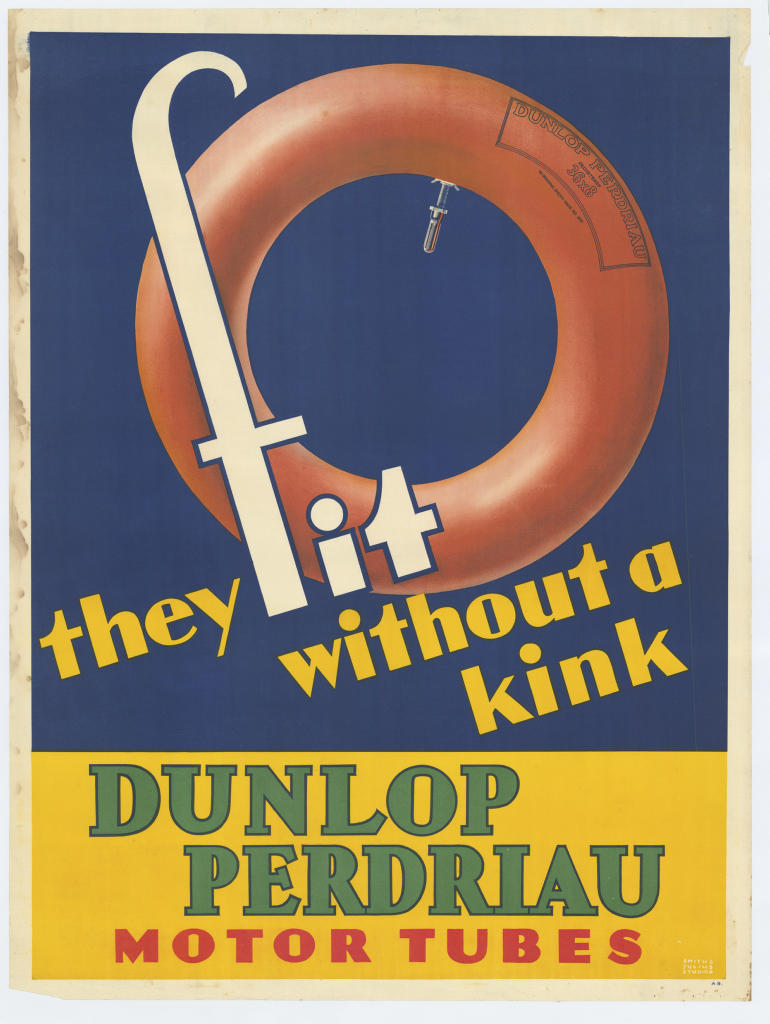 'Dunlop Perdriau Motor Tubes' poster