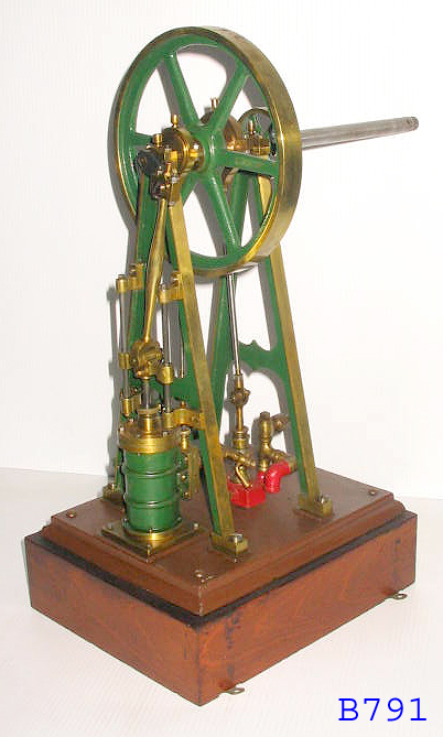 Model of a stationary steam engine with vertical engine