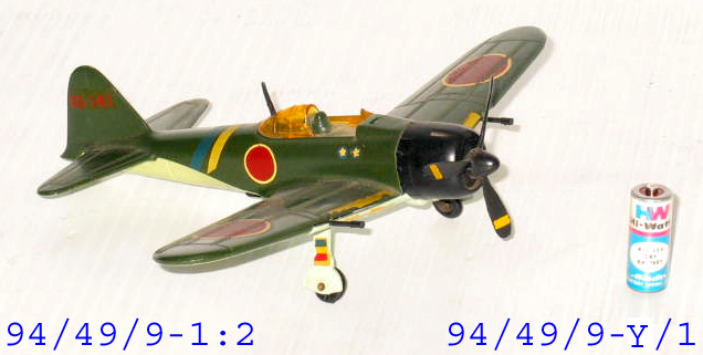 World War II single engine monoplane model aircraft