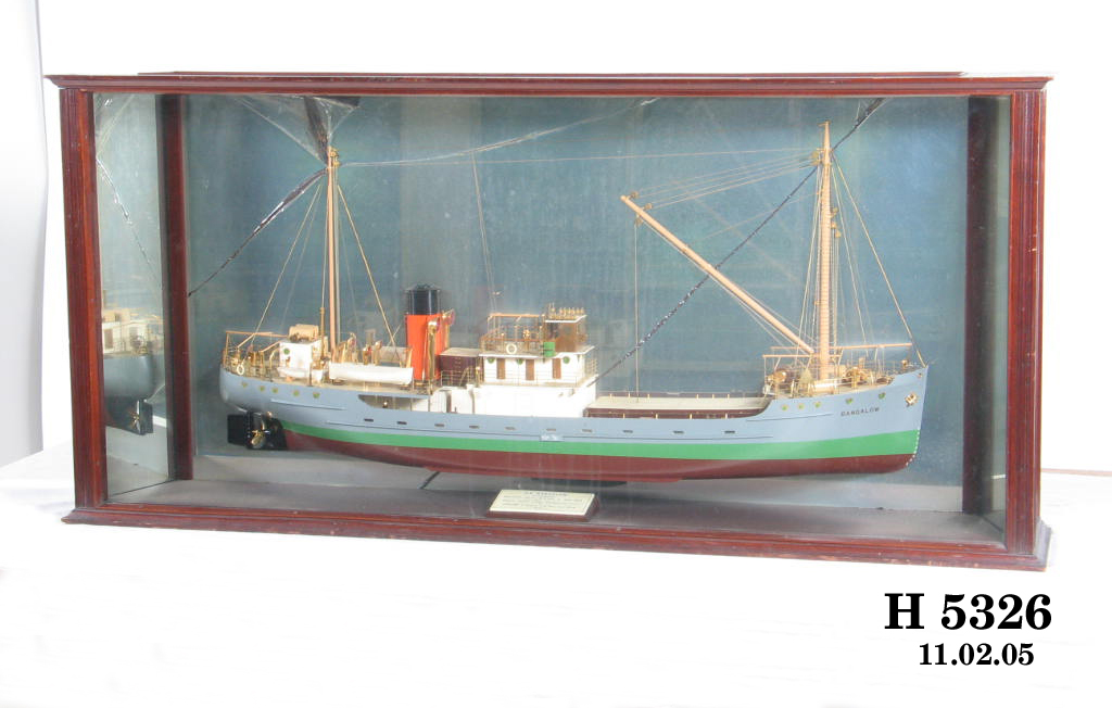 Ship model.half model of screw steamer "Bangalow"