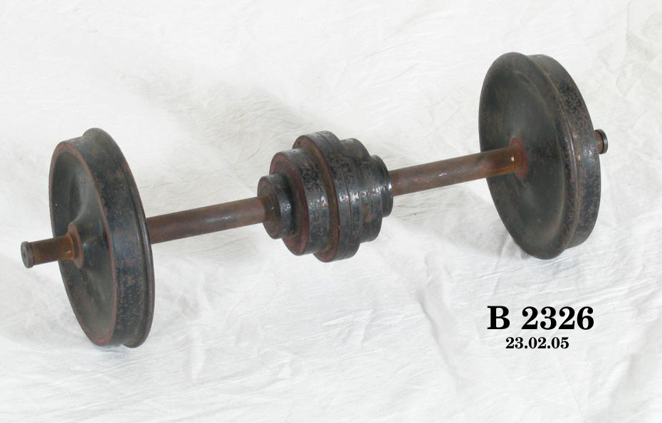 Model of carriage wheels