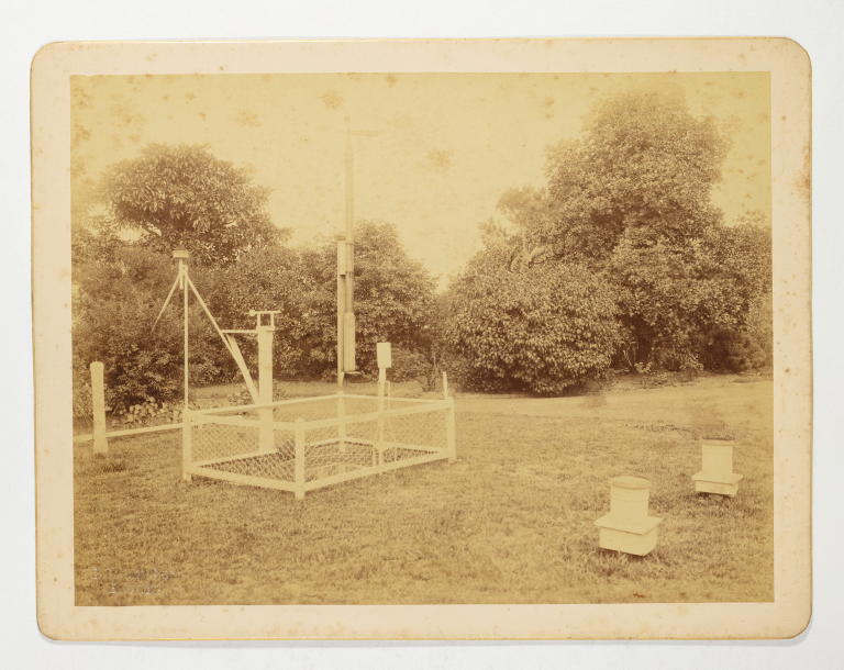 Photograph of Sydney Observatory meteorological instruments by Charles Bayliss