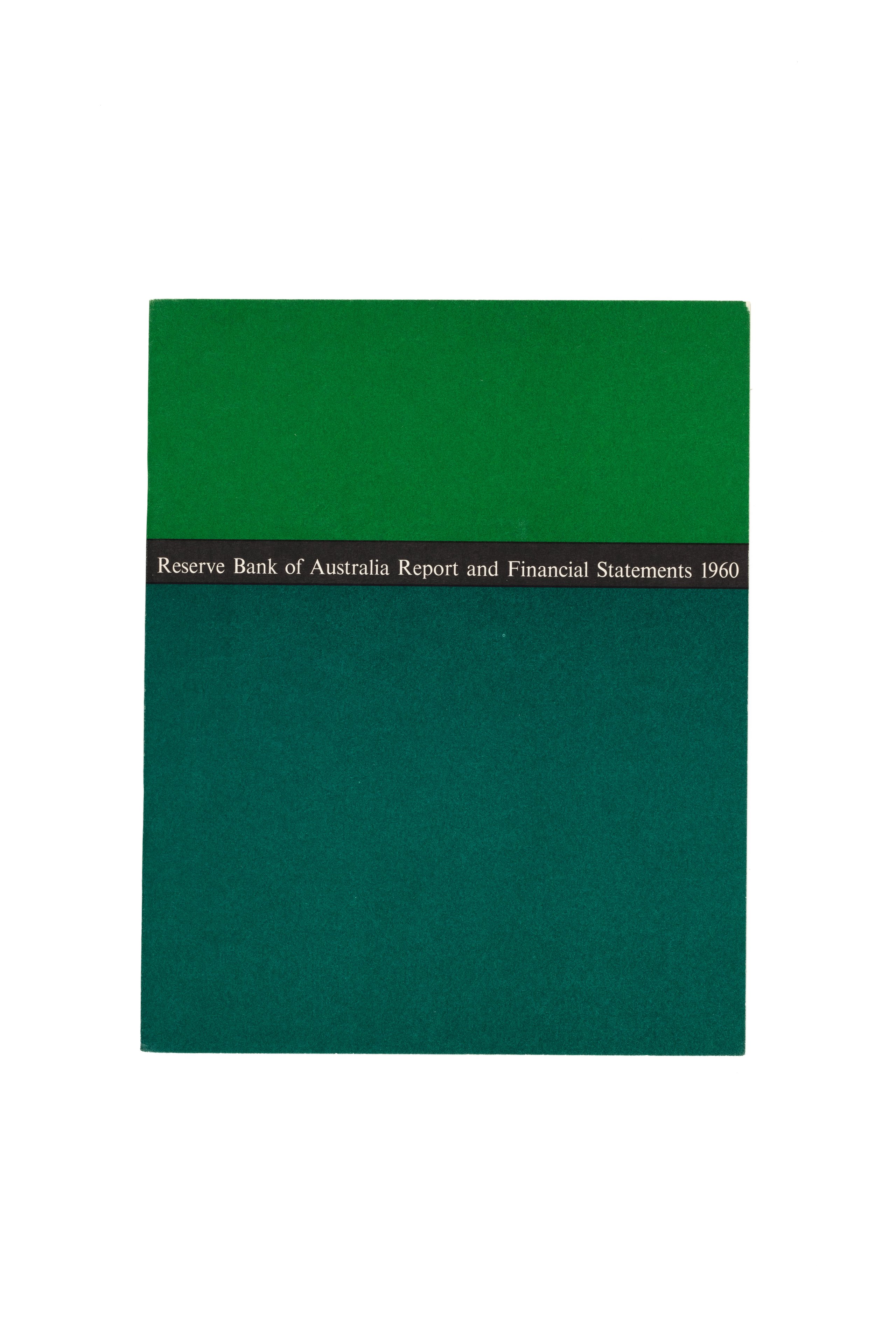 RBA annual report designed by Alistair Morrison