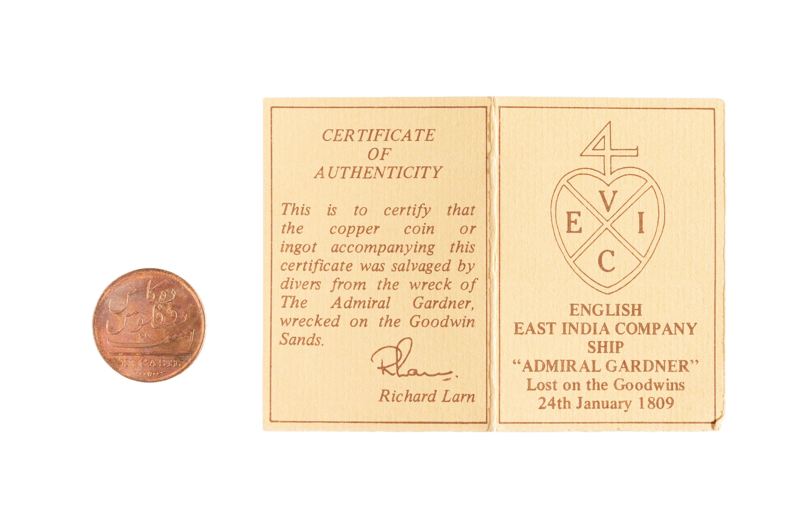 Powerhouse Collection - Coin from the wreck of the 'Admiral