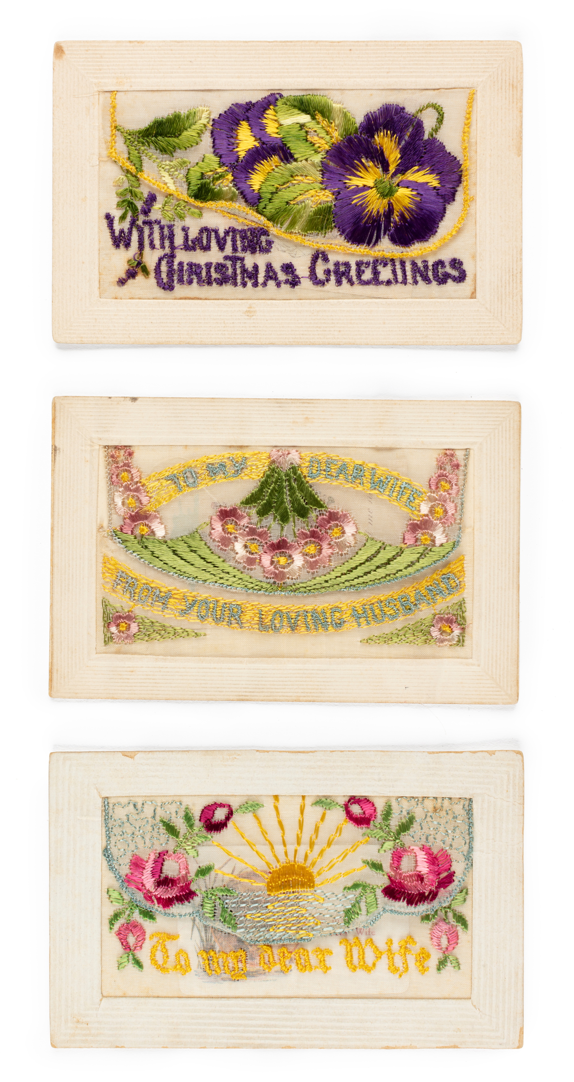 Collection of greeting cards from France during World War I