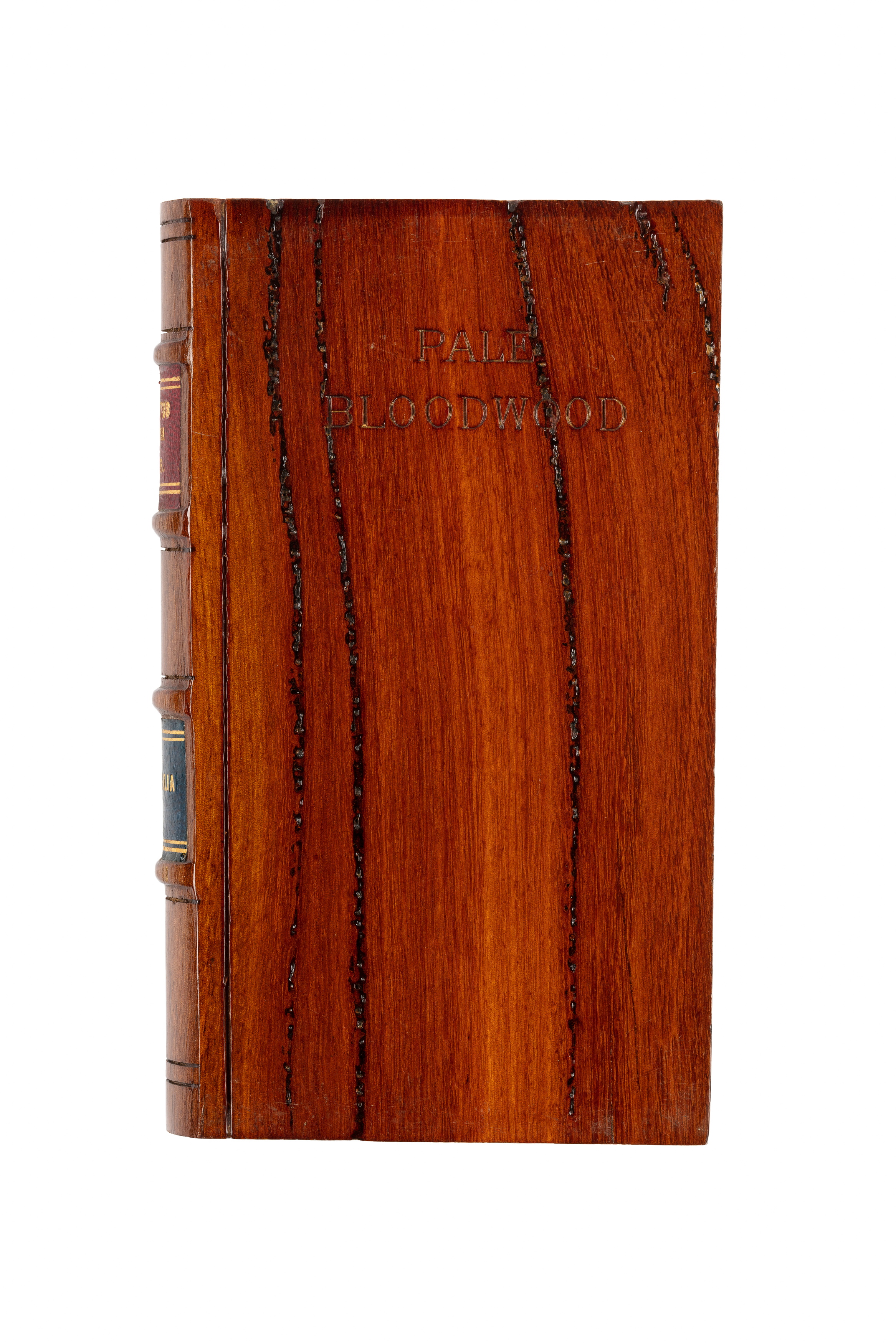 'Eucalyptus intermedia / Pale Bloodwood' timber sample in the form of a book