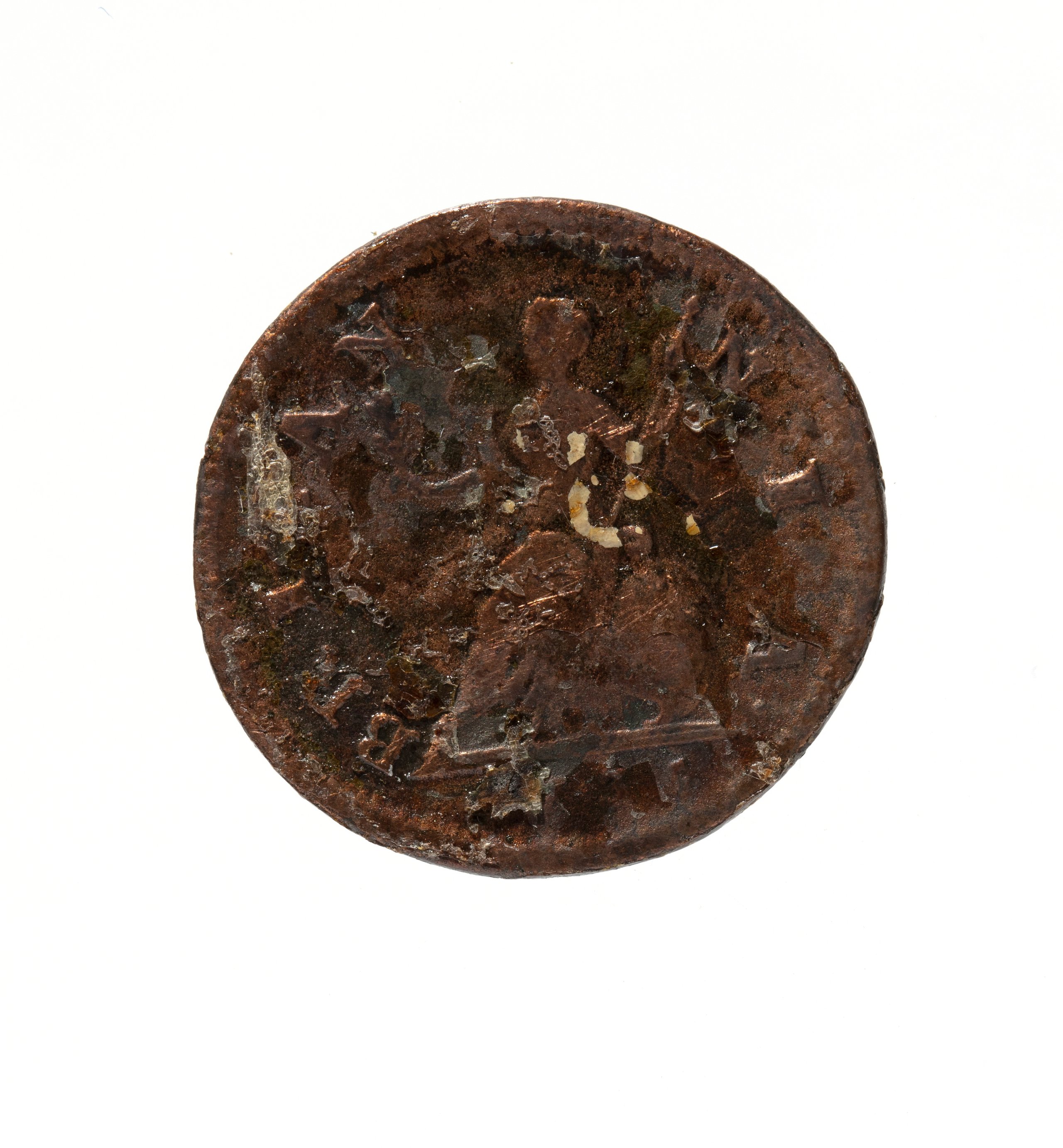 British Farthing coin