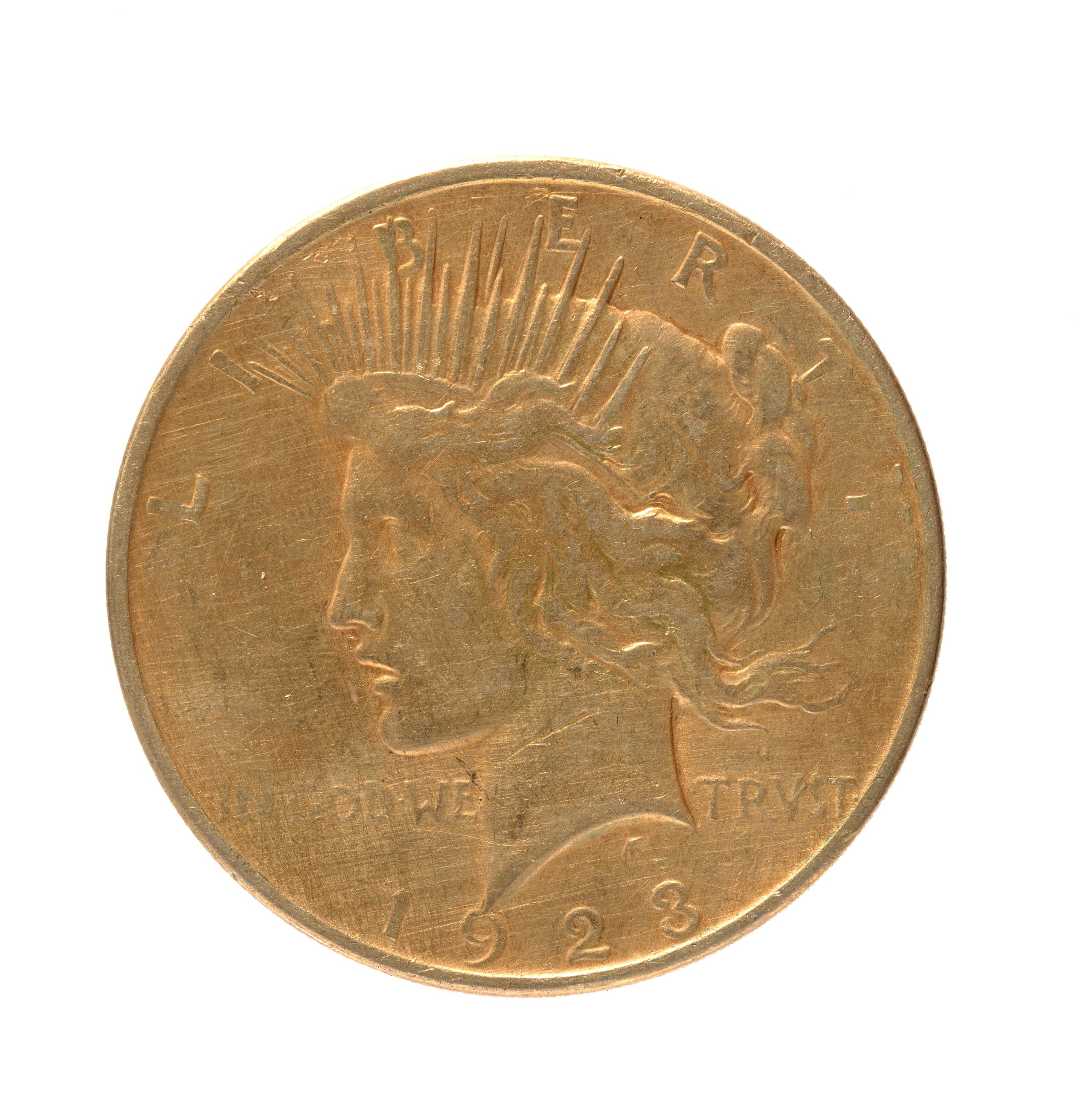 American commemorative peace One Dollar coin