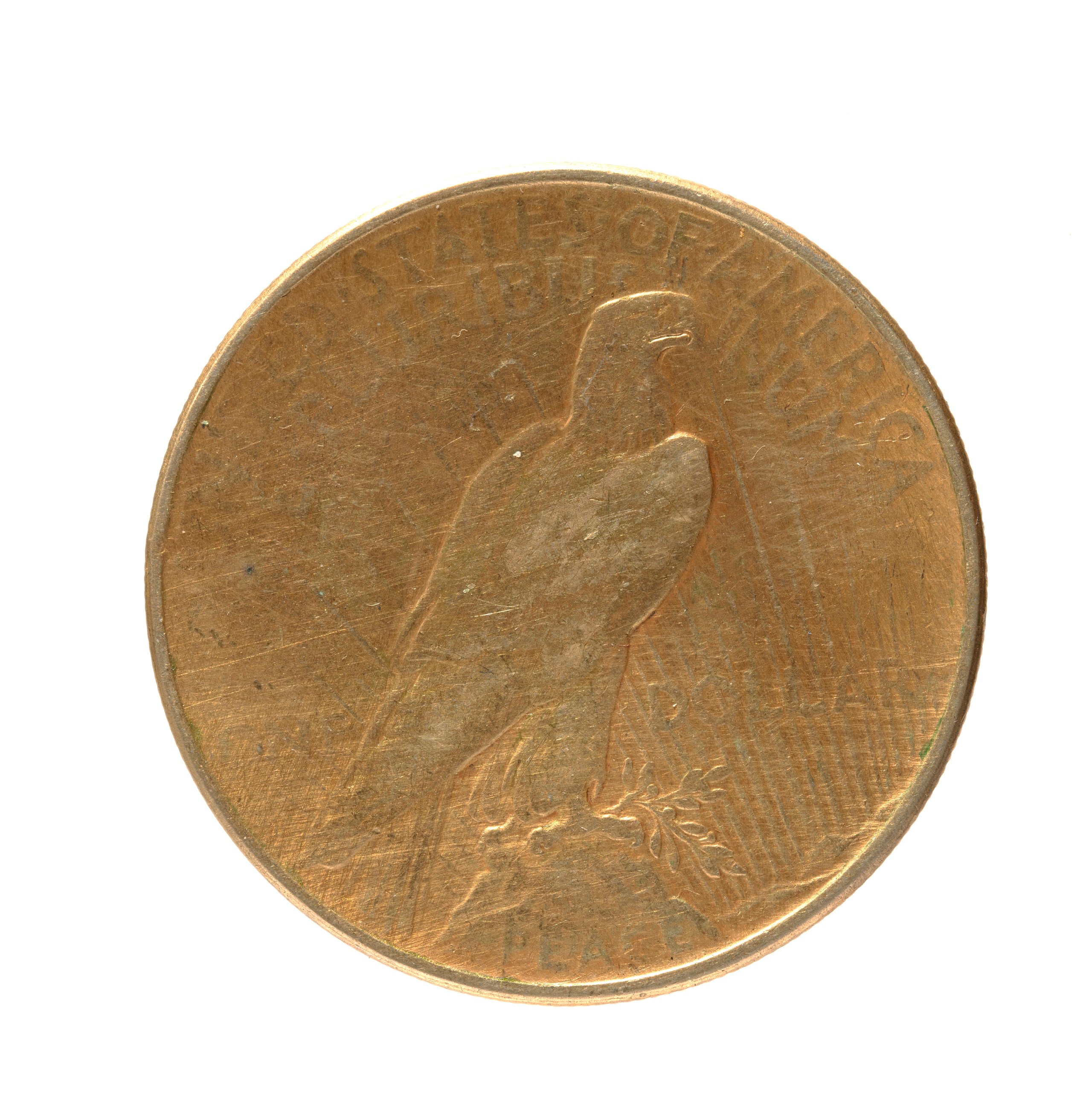 American commemorative peace One Dollar coin