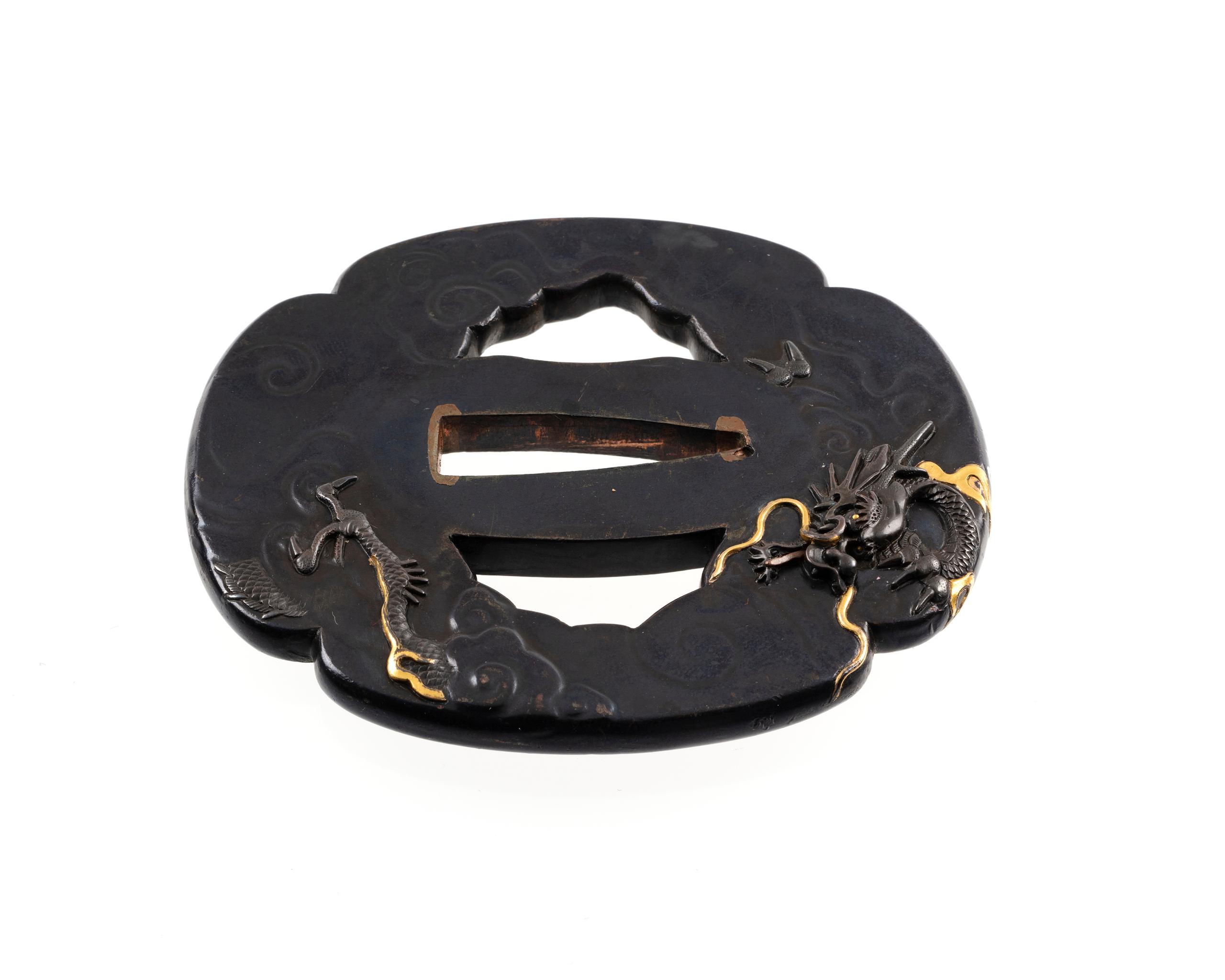 【nabe190様用】IN REVERENCE / The Selected Powerhouse Collection - Tsuba with design of dragon and jewel on