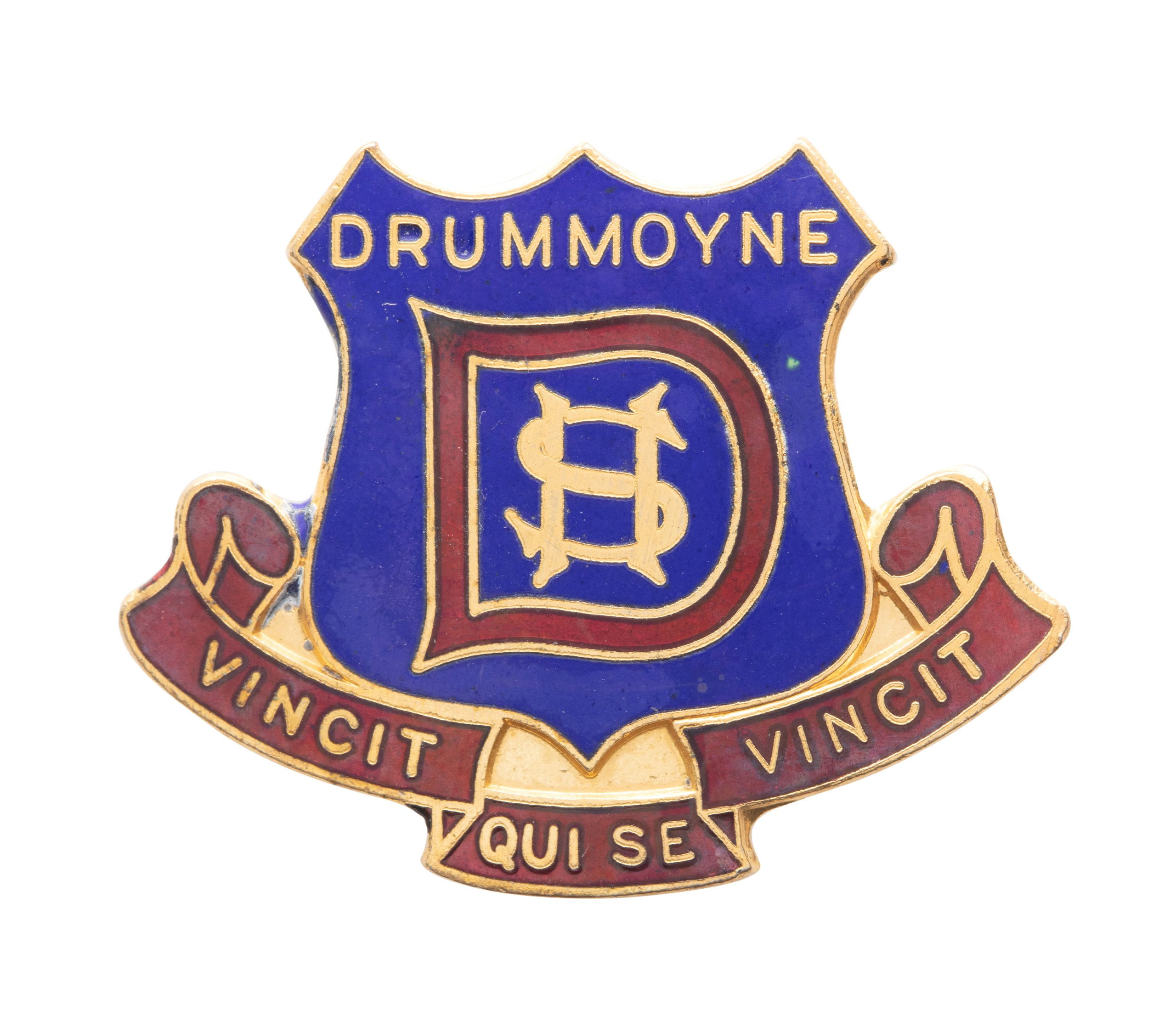 'Vincit Qui Se Vincit' school badge