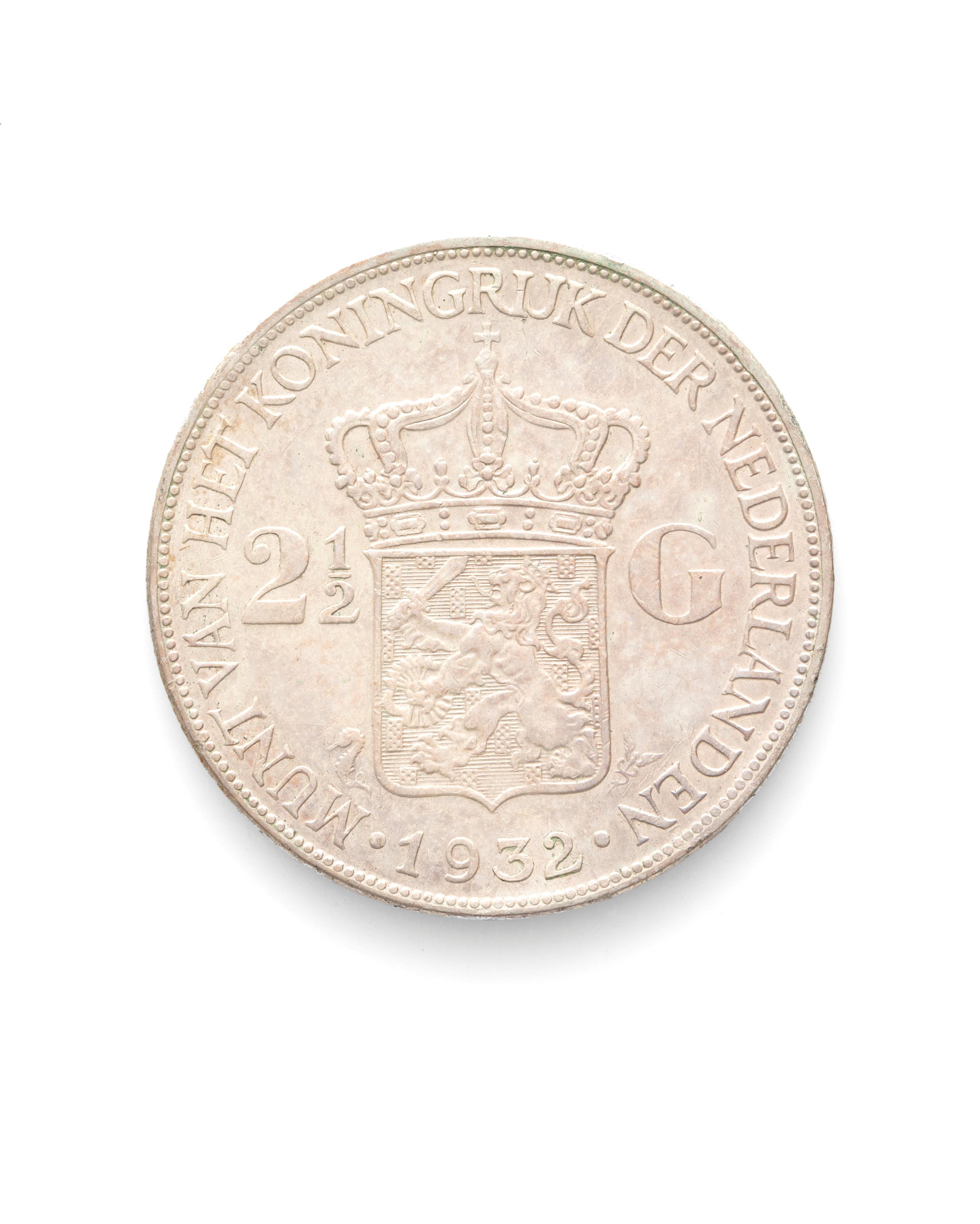 Powerhouse Collection - Dutch Two and half Gulden coin, 1932