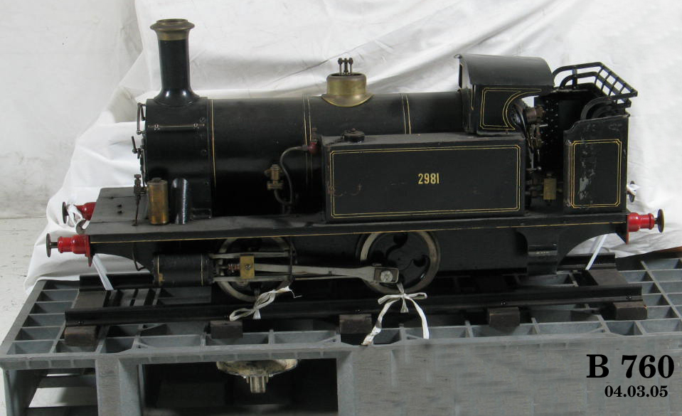 Model of a steam locomotive