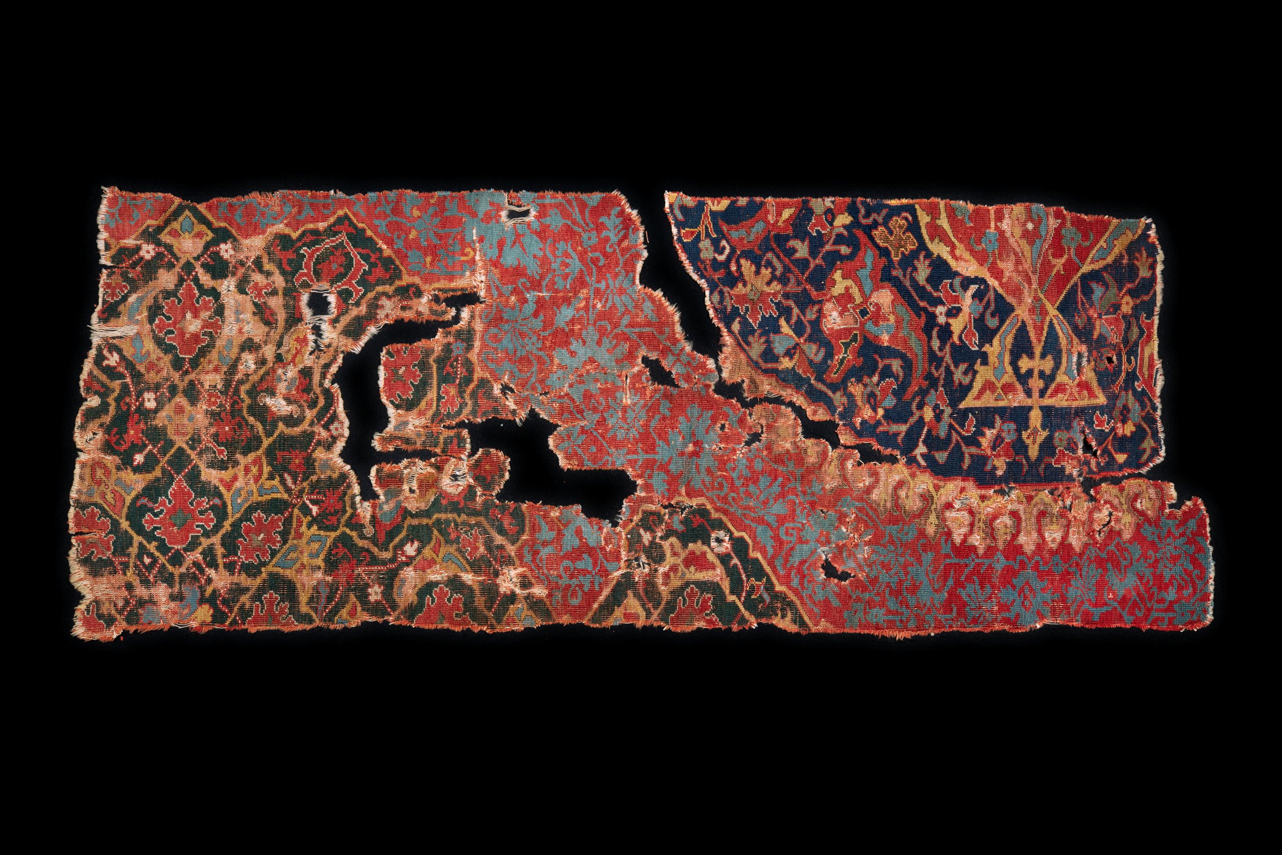 Fragment of medallion carpet from Turkey