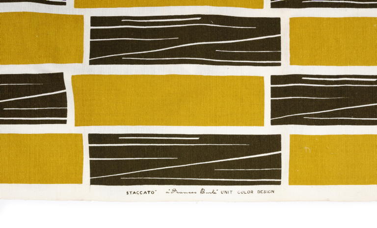 'Staccato' textile length designed by Frances Burke
