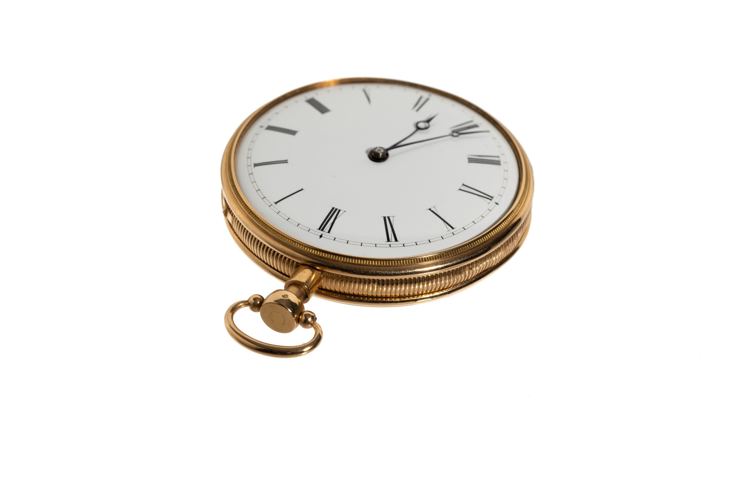 Pocket watch, pouch and key