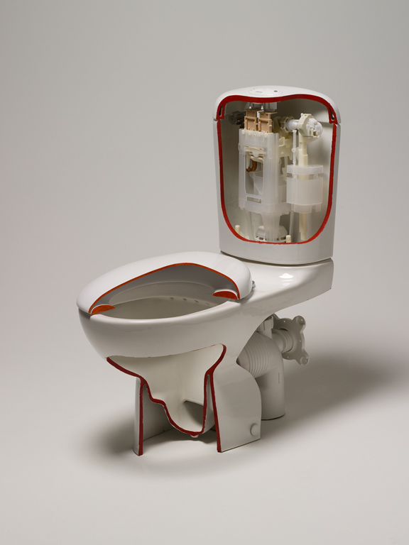 'Smartflush' sectioned toilet suite by Caroma Industries