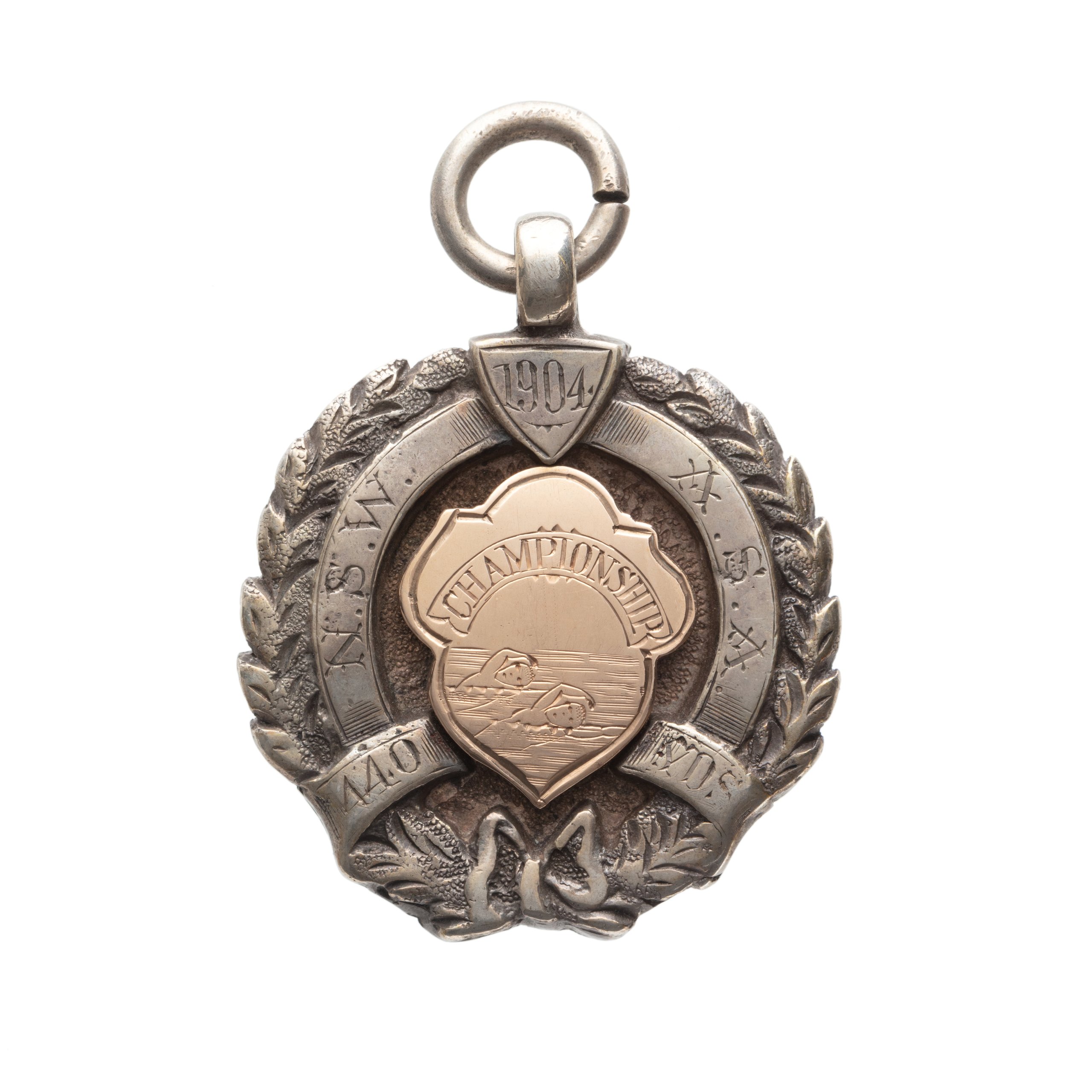 Medal won by Bernard Bede Kieran in the 1904 NSW ASA 440 yards race