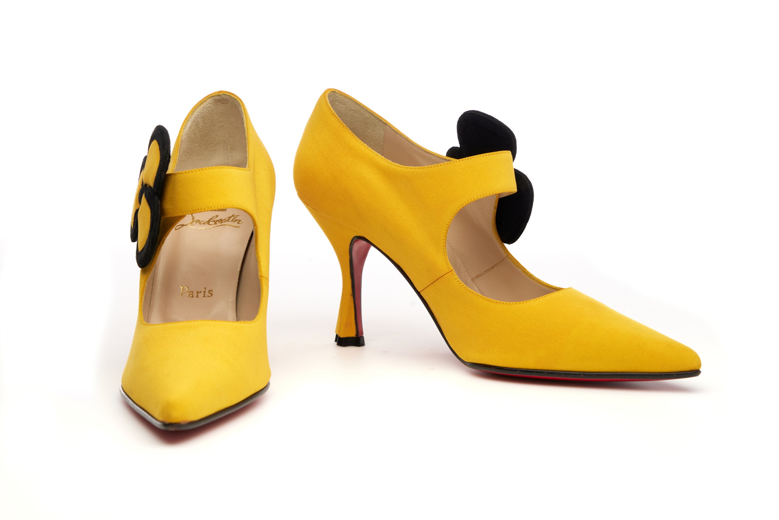 Christian louboutin hot sale yellow shoes