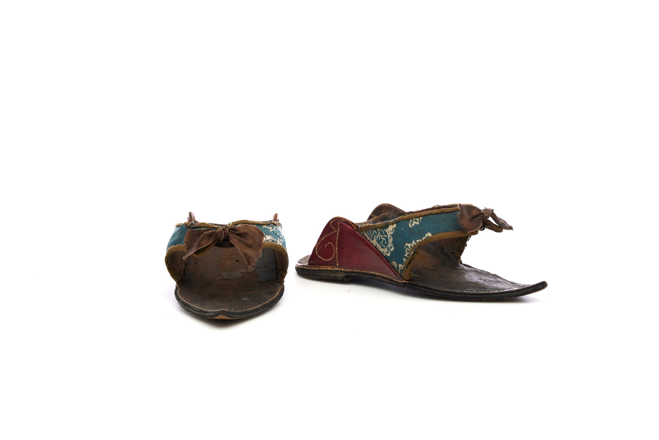 Pair of clog tie overshoes from the Joseph Box collection