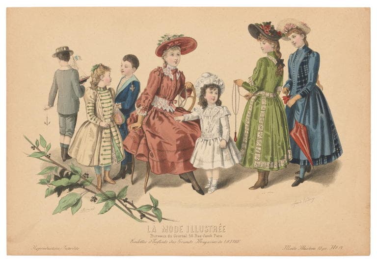 Powerhouse Collection - 'La Mode Illustree' fashion print, 1890
