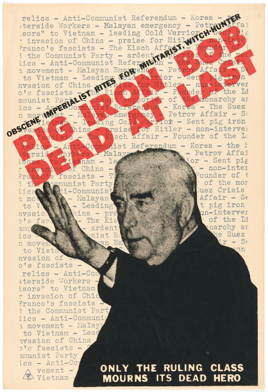 'Pig Iron Bob' poster by Chip Mackinolty