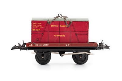 Wagon à Bois LNER Hornby O – Tôle – N°2 – Longueur 32cm – 1923/40 – Bon état