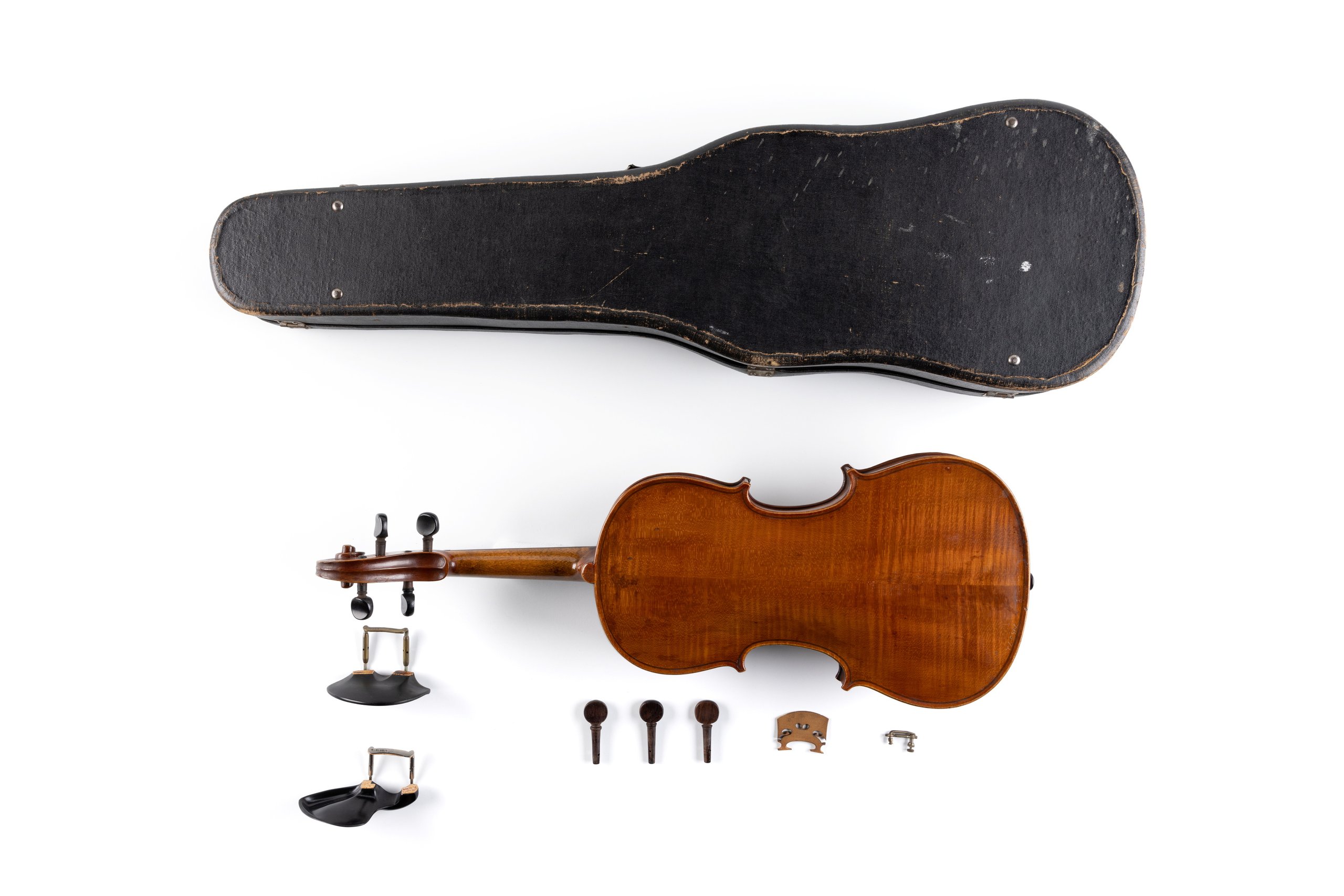 Violin with case and accessories by William Henry Dow