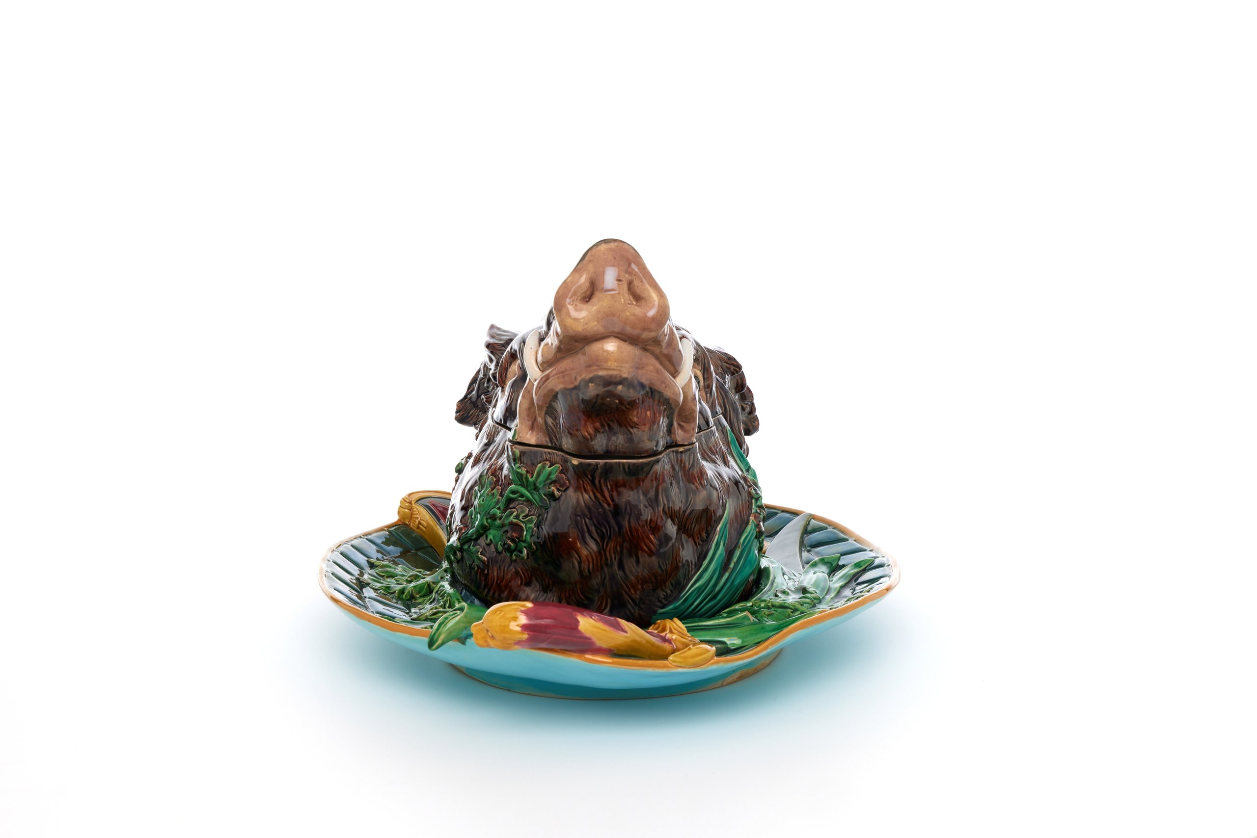 Boar's head covered tureen