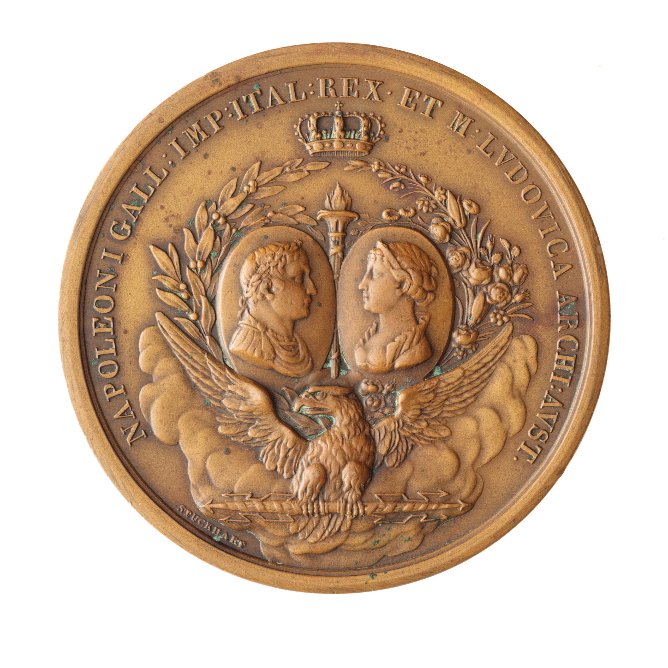 Medallion marking birth of King of Rome