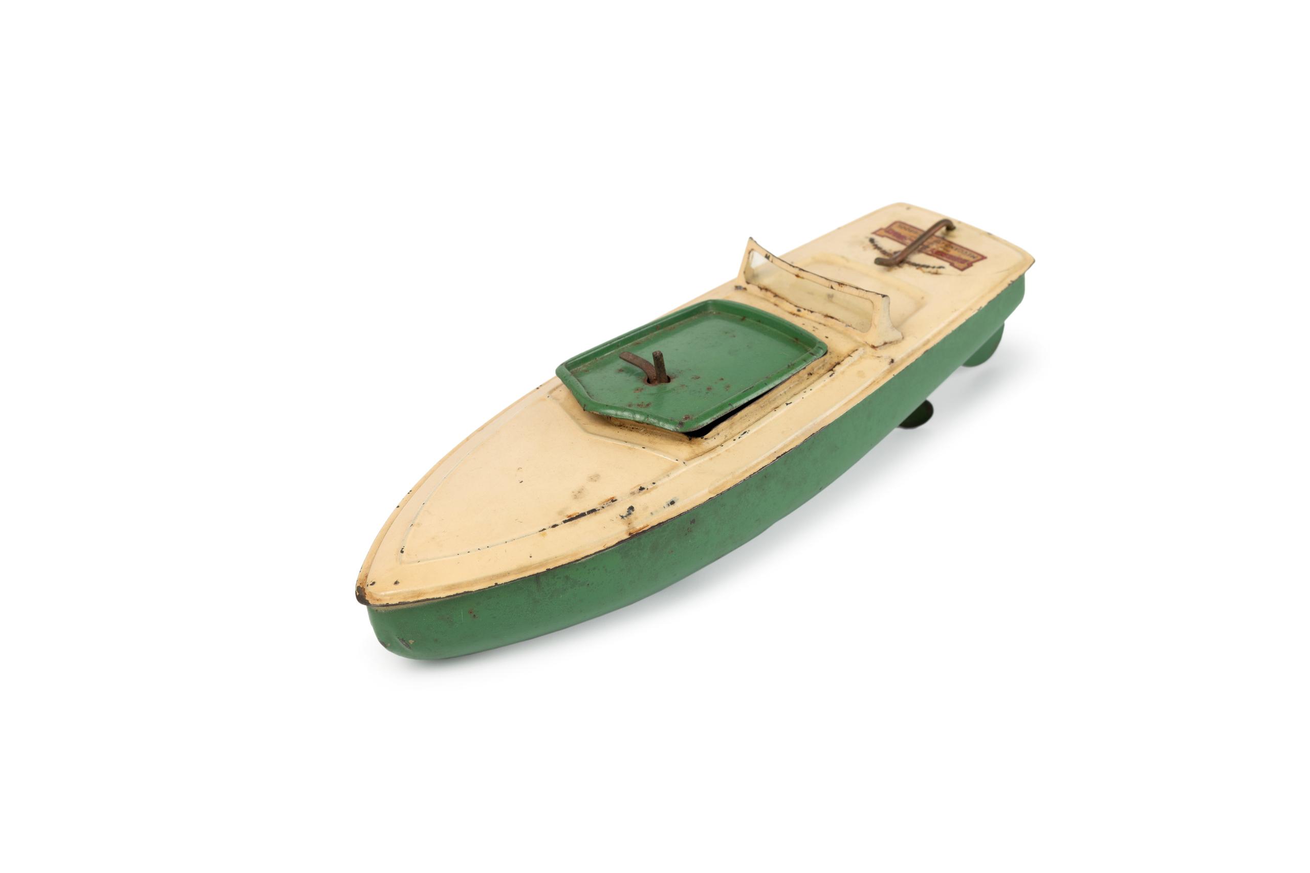 HORNBY CANOT de COURSE Bateau JOUET N°0 Meccano Tole