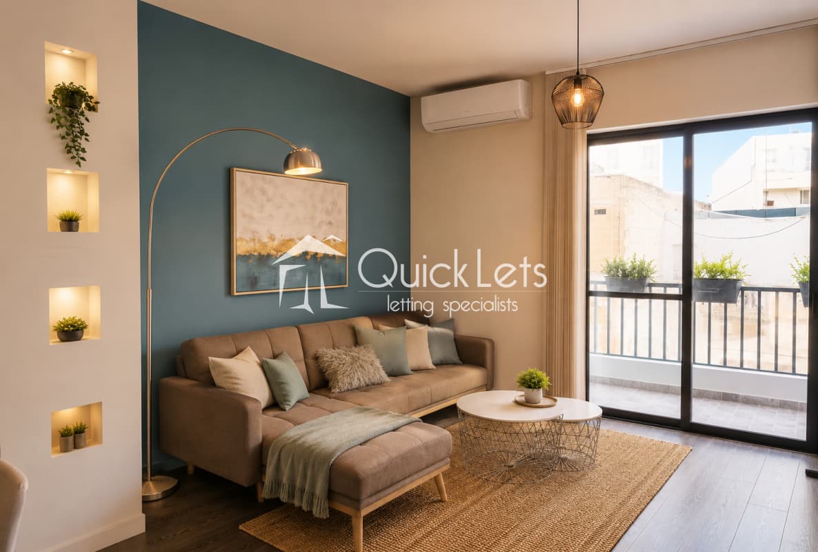 3 Bedroom Ensuite Apartment for Long Let in Naxxar - €1,700/month