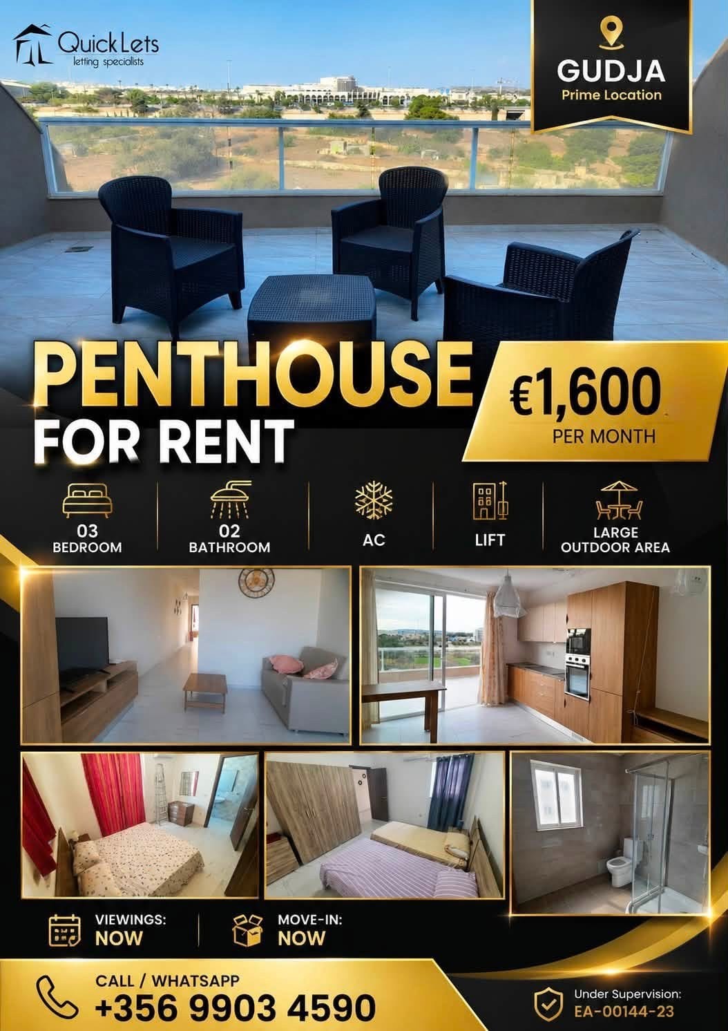 GUDJA | PENTHOUSE | €1,600/month