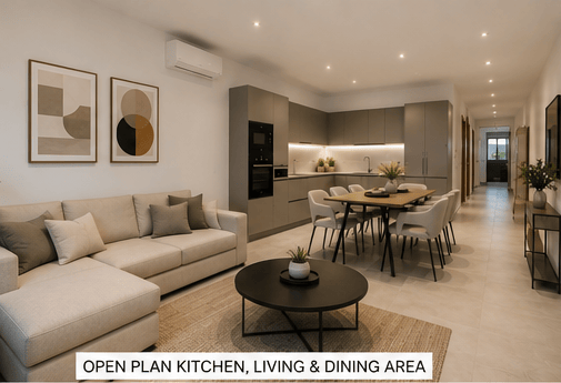 Modern Brand New 3-Bedroom Maisonette with A Cosy Outdoor Space in Gharghur
