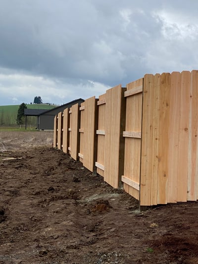 Wooden Alternating Panel Fence