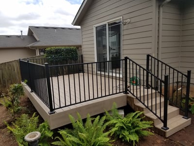 Composite Deck with Chinch Rail