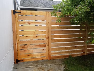 Wooden Spaced Horizontal Gate