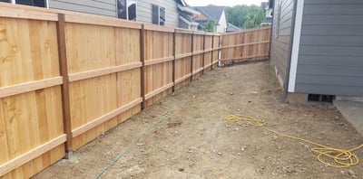 Wooden Flat Top Fence