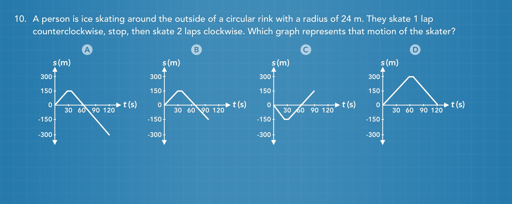 Circular motion practice problem 10