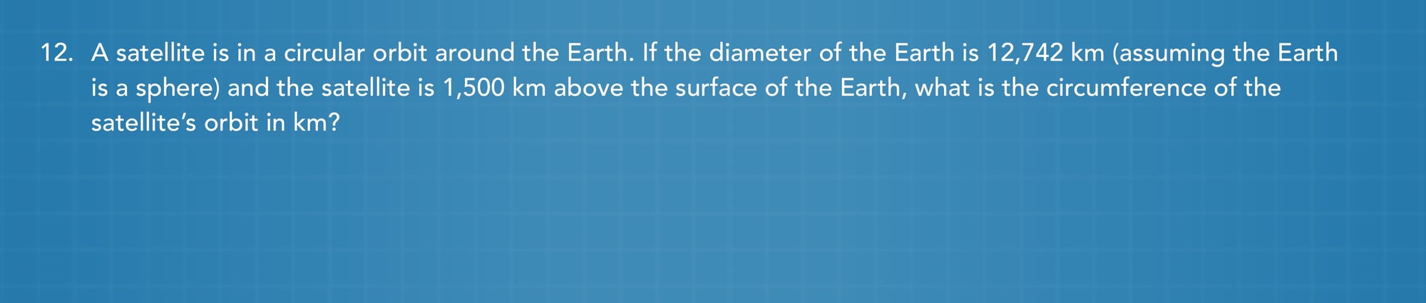 Circular motion practice problem 12