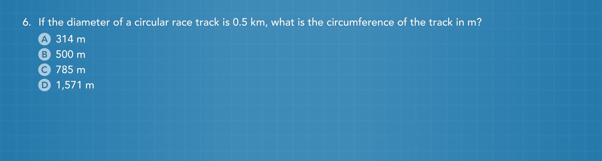 Circular motion practice problem 6