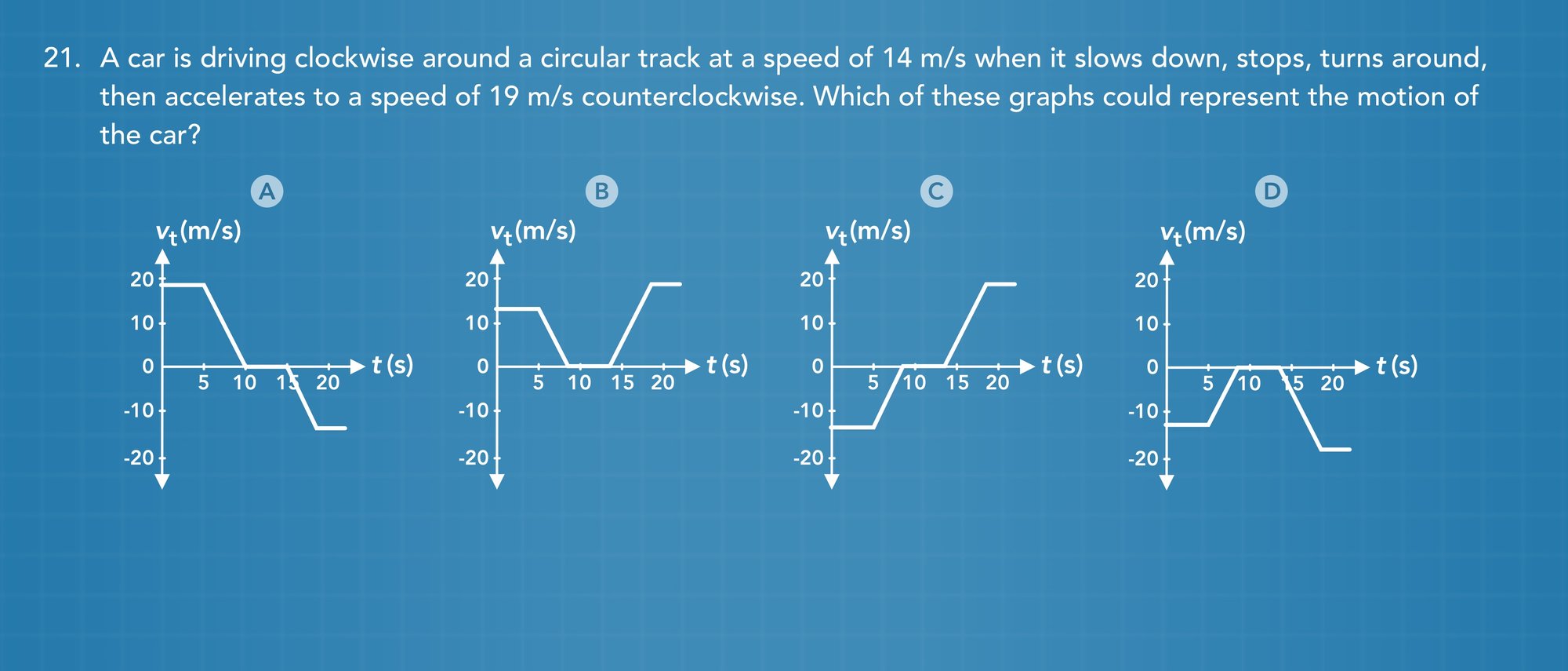 Circular motion practice problem 21