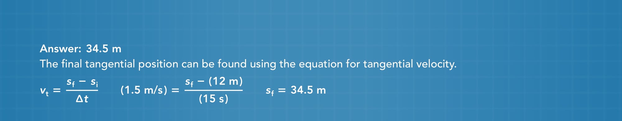 Circular motion practice problem answer 24