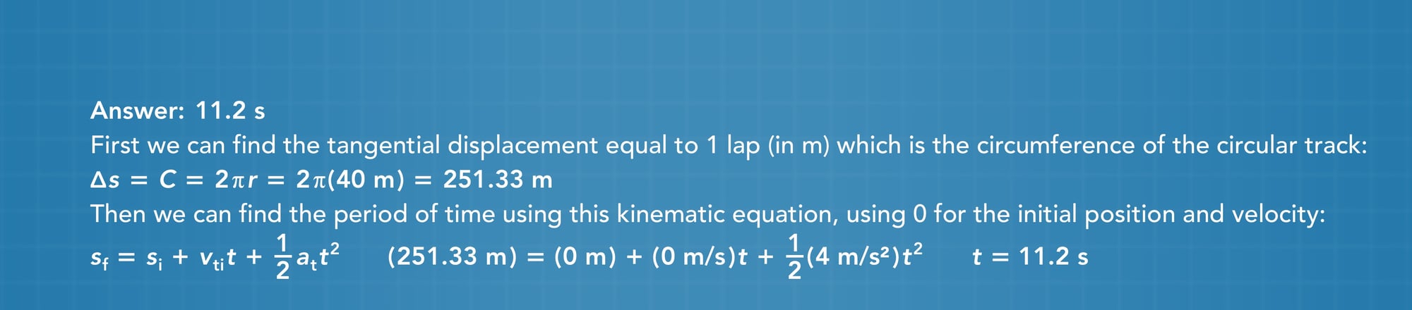 Circular motion practice problem answer 42