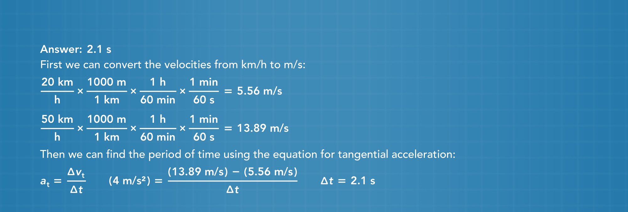 Circular motion practice problem answer 35