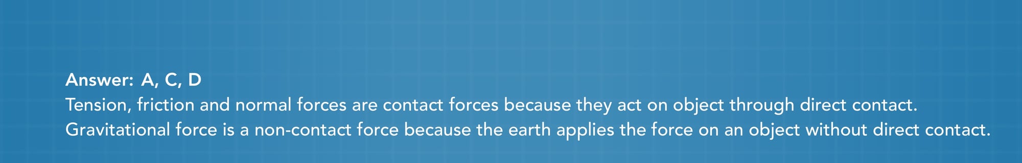 Newton's 1st law of motion practice problem answer 3