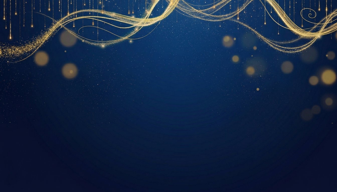 HMADS gala flier artwork with whimsical gold fairy lights